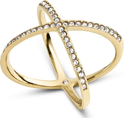 anillo michael kors amazon|Michael Kors anillo en forma de X, de pavé .